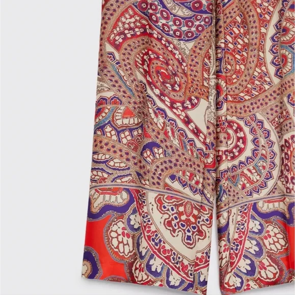 Zara Multicolor Paisley Women's Pant-Size Small - Picture 3 of 3